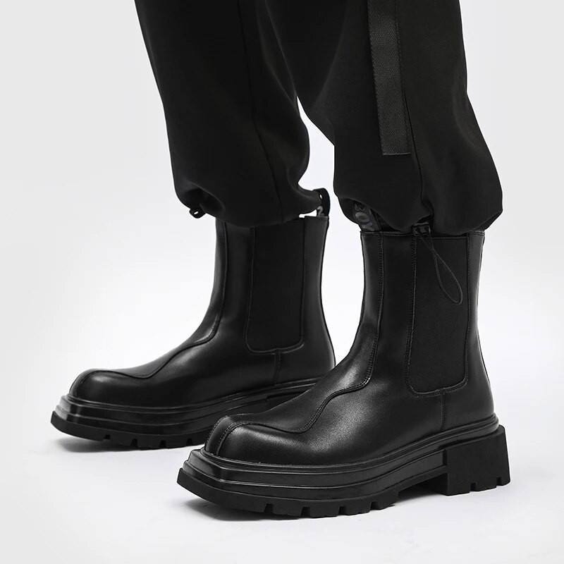 Ανδρικές μπότες πολυτελείας μάρκας Δερμάτινες Μπότες εργασίας για εξωτερικούς χώρους Αναπνέουσες Αντιολισθητικές Μπότες Ανδρικές Χειμερινές Μπότες Chelsea