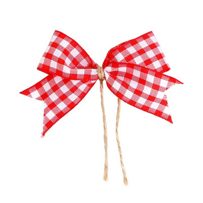 5/4GAB Ziemassvētku lentes loks DIY Amatniecības ar rokām darināts audums Bowknot Ziemassvētku rotājumi mājām Jaungada dāvanas Navidad kāzu dekors