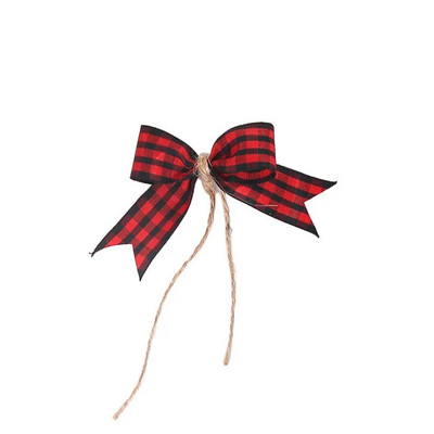 5/4GAB Ziemassvētku lentes loks DIY Amatniecības ar rokām darināts audums Bowknot Ziemassvētku rotājumi mājām Jaungada dāvanas Navidad kāzu dekors