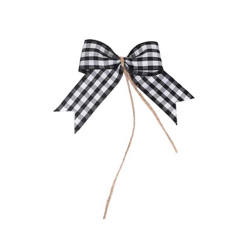 5/4GAB Ziemassvētku lentes loks DIY Amatniecības ar rokām darināts audums Bowknot Ziemassvētku rotājumi mājām Jaungada dāvanas Navidad kāzu dekors