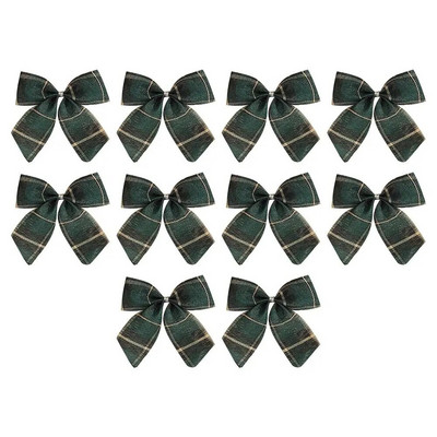 10 gab. Ziemassvētku bantes Dažādu stilu loki Audumi Ziemassvētku eglītes Garland Aksesuāri Dekorācijas Ballīšu Dekorācijas