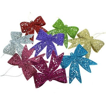 Πλαστικό Big Butterfly Bow Candy Color Glitter Bowknot Για Χριστουγεννιάτικο Δέντρο Κρεμαστό Κρεμαστό Χριστουγεννιάτικο Διακόσμηση για το νέο έτος