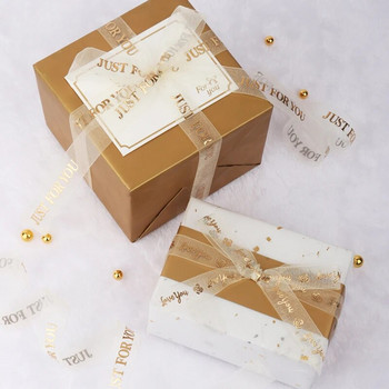 2-5 ярда Честит рожден ден панделки любовник сватбено събитие парти коледна украса печене букет лък картичка подаръци кутия опаковъчен декор