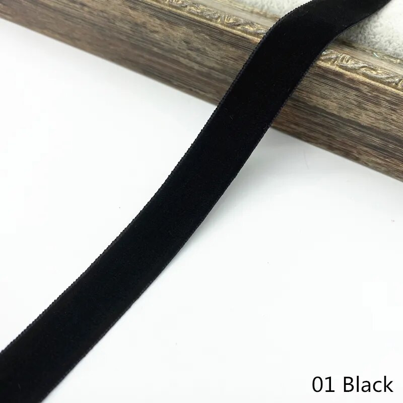 6-38 mm-es bársony szalag esküvői parti dekoráció, kézzel készített szalag, ajándékcsomagoló haj csípős DIY karácsonyi szalag # RoLi03