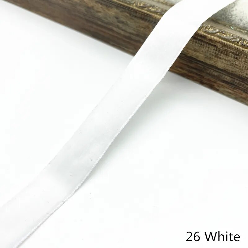 6-38 mm-es bársony szalag esküvői parti dekoráció, kézzel készített szalag, ajándékcsomagoló haj csípős DIY karácsonyi szalag # RoLi03