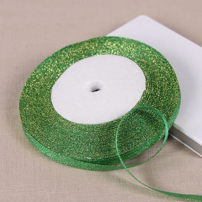 25 jardi 6 mm sudraba zelta mirdzoši mirdzoši zīda satīna lentes ballīte mājas kāzu dekorēšanai dāvanu iesaiņošanai Ziemassvētku Helovīnam, DIY materiāls