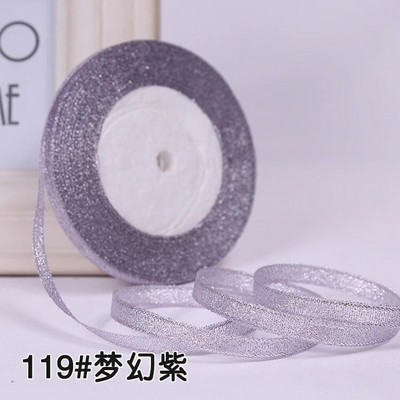 25 jardi 6 mm sudraba zelta mirdzoši mirdzoši zīda satīna lentes ballīte mājas kāzu dekorēšanai dāvanu iesaiņošanai Ziemassvētku Helovīnam, DIY materiāls