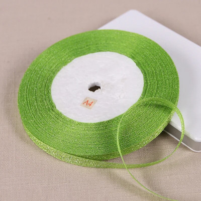 25 jardi 6 mm sudraba zelta mirdzoši mirdzoši zīda satīna lentes ballīte mājas kāzu dekorēšanai dāvanu iesaiņošanai Ziemassvētku Helovīnam, DIY materiāls