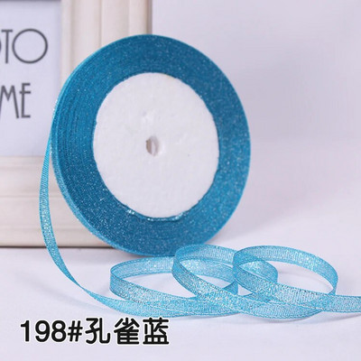 25 jardi 6 mm sudraba zelta mirdzoši mirdzoši zīda satīna lentes ballīte mājas kāzu dekorēšanai dāvanu iesaiņošanai Ziemassvētku Helovīnam, DIY materiāls