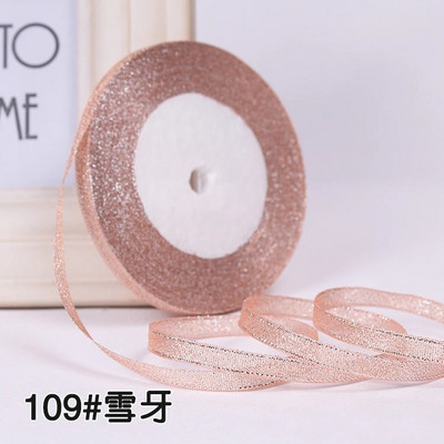 25 jardi 6 mm sudraba zelta mirdzoši mirdzoši zīda satīna lentes ballīte mājas kāzu dekorēšanai dāvanu iesaiņošanai Ziemassvētku Helovīnam, DIY materiāls