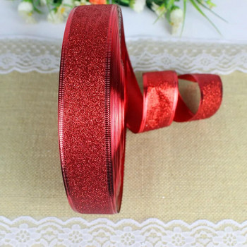 Κόκκινη κορδέλα πλάτους 3,8 εκ. Χριστουγεννιάτικα στολίδια Χριστουγεννιάτικο δώρο Γάμου με σύρμα, αξεσουάρ DIY