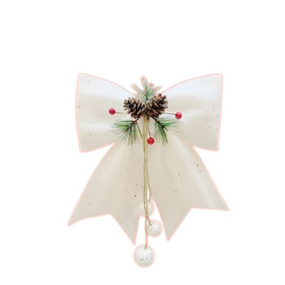 25x30cm Ziemassvētku liela, sarkana zelta mirdzoša mirdzoša bantīte Ziemassvētku eglītes rotājums, ar rokām darināts Ziemassvētku ornaments