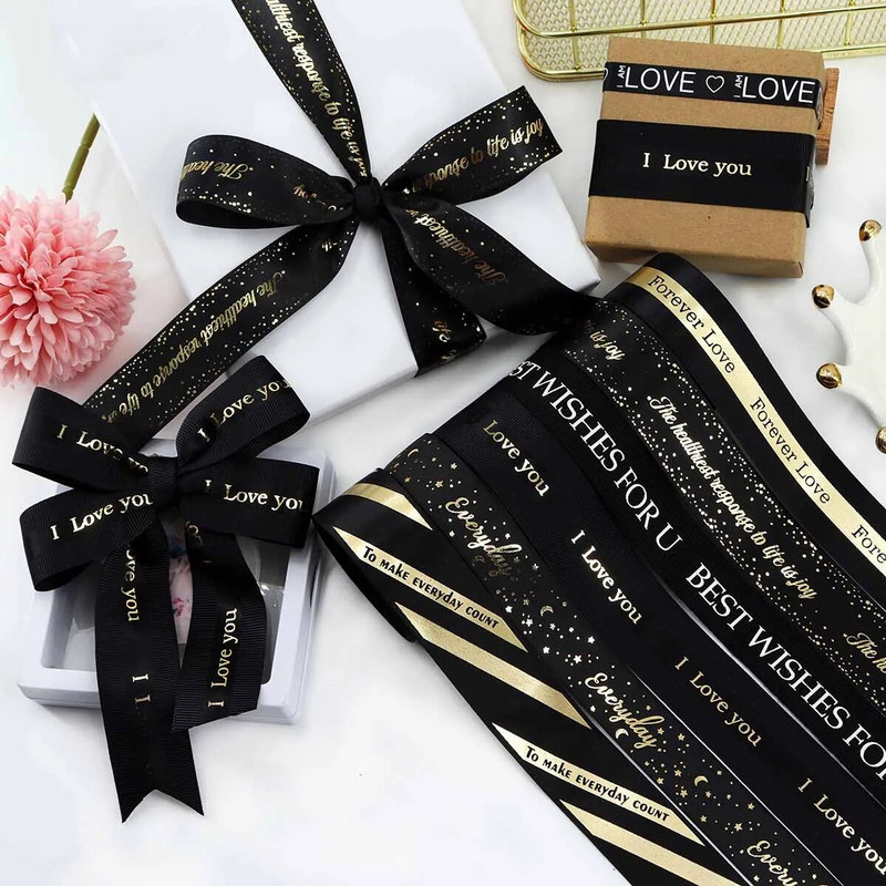5 jardu melnas lentes mīļāko dāvanu kastīte Iepakojums Kāzu pasākuma ballīte Ziemassvētku ar rokām darināta tauriņa matu aksesuāru kūkas dekorēšana