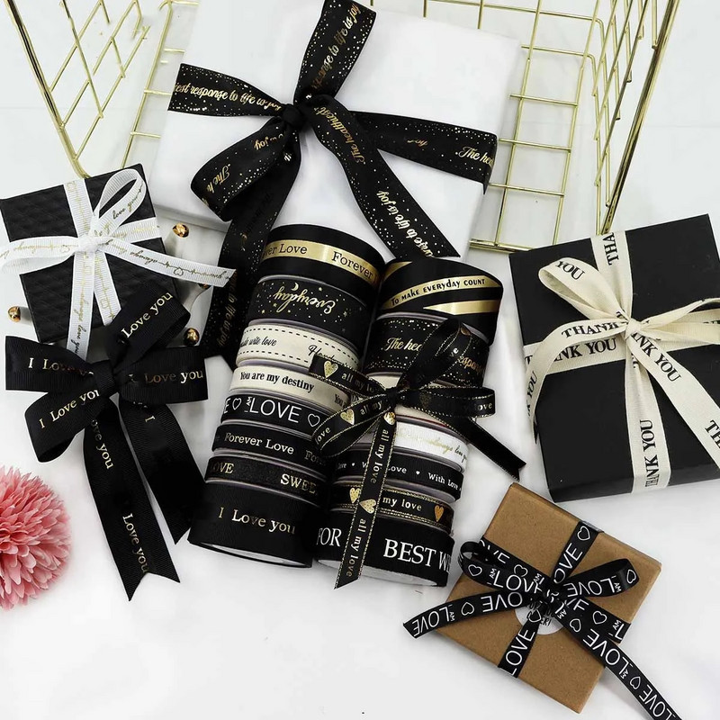 5 jardu melnas lentes mīļāko dāvanu kastīte Iepakojums Kāzu pasākuma ballīte Ziemassvētku ar rokām darināta tauriņa matu aksesuāru kūkas dekorēšana