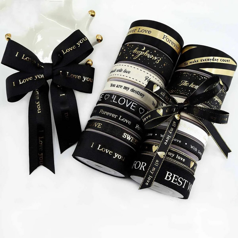 5 jardu melnas lentes mīļāko dāvanu kastīte Iepakojums Kāzu pasākuma ballīte Ziemassvētku ar rokām darināta tauriņa matu aksesuāru kūkas dekorēšana