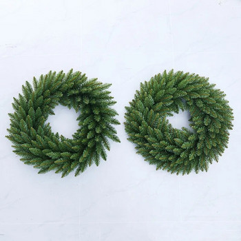 Χριστουγεννιάτικη Πράσινη Πεύκη Τεχνητό Φυτό Διακόσμηση Τοίχου Χριστουγεννιάτικο Πάρτυ Διακόσμηση Σπιτιού Γιρλάντα στρογγυλή 30/40/50/60cm