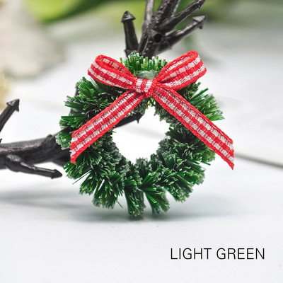 12gb Ziemassvētku vainagu rotājumi Ziemassvētku eglīšu dekors Dārza mājas dekorēšana Mini amatniecības leļļu namiņa mikro dekors DIY Leļļu mājas dekors