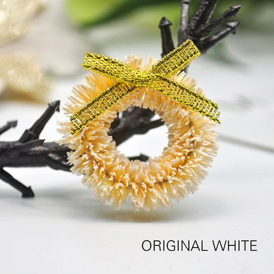 12gb Ziemassvētku vainagu rotājumi Ziemassvētku eglīšu dekors Dārza mājas dekorēšana Mini amatniecības leļļu namiņa mikro dekors DIY Leļļu mājas dekors