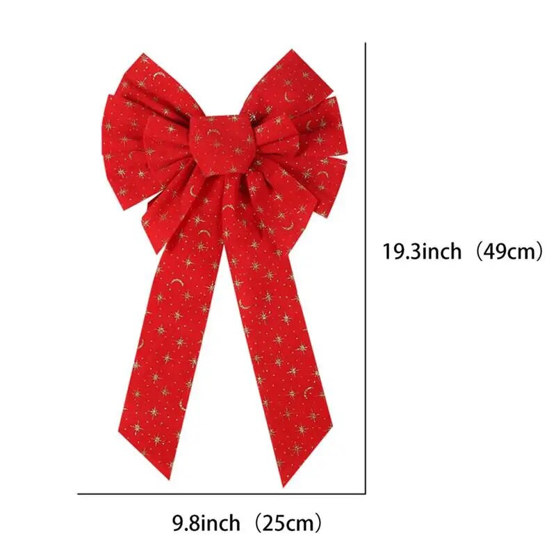 Ziemassvētku bantītes dekors Big Glitter Star Ziemassvētku tauriņa dekorēšana DIY Ziemassvētku eglītes Ziemassvētku kulons ballītes dāvanu festivālam