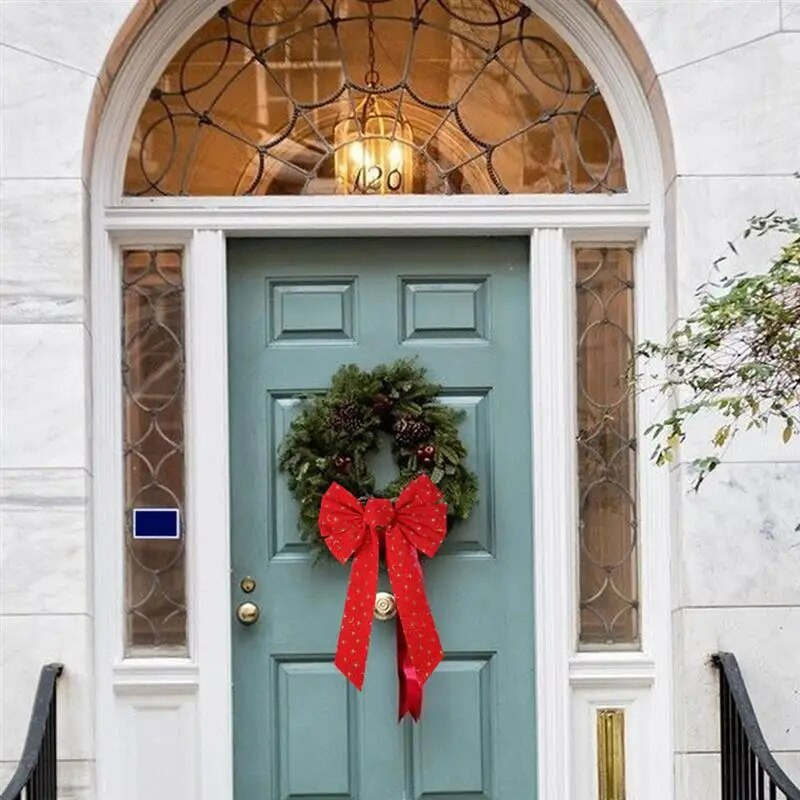 Ziemassvētku bantītes dekors Big Glitter Star Ziemassvētku tauriņa dekorēšana DIY Ziemassvētku eglītes Ziemassvētku kulons ballītes dāvanu festivālam