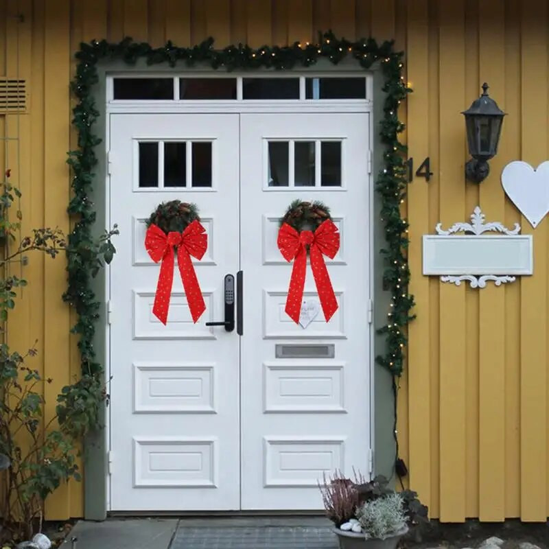 Ziemassvētku bantītes dekors Big Glitter Star Ziemassvētku tauriņa dekorēšana DIY Ziemassvētku eglītes Ziemassvētku kulons ballītes dāvanu festivālam