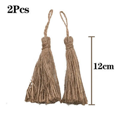 2M/Roll Dabīga vintage džutas audekls mežģīņu lente Amatniecība DIY šūšana džutas audums dāvanu iesaiņojums kāzu ballīte Ziemassvētku mājas dekorēšana