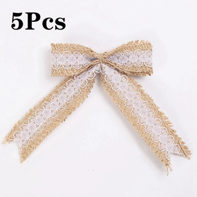 2M/Roll Dabīga vintage džutas audekls mežģīņu lente Amatniecība DIY šūšana džutas audums dāvanu iesaiņojums kāzu ballīte Ziemassvētku mājas dekorēšana