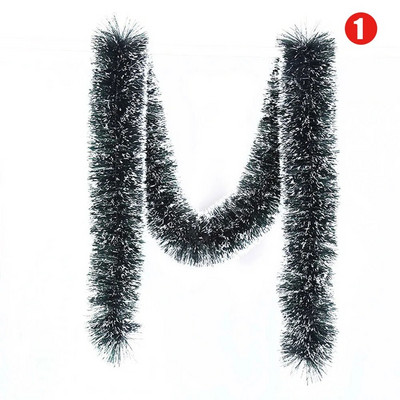 2M karácsonyi füzér Otthoni buli fali ajtódísz karácsonyfa díszek lépcsős kandallóhoz Karácsonyi dekoráció parti kellékek