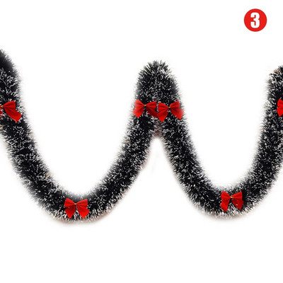 2M karácsonyi füzér Otthoni buli fali ajtódísz karácsonyfa díszek lépcsős kandallóhoz Karácsonyi dekoráció parti kellékek