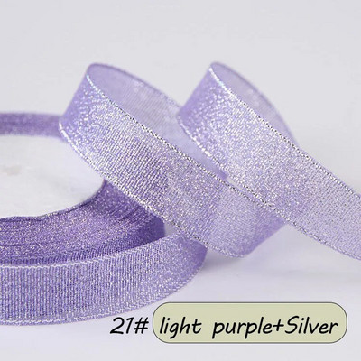 25 jardi krāsaina zelta satīna lente kāzu lente, amatniecība ar savām rokām, mirdzoša organza lente, dāvana, šūšana, apģērba dekors ballītei