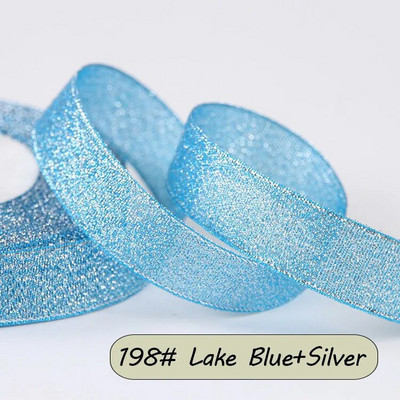 25 jardi krāsaina zelta satīna lente kāzu lente, amatniecība ar savām rokām, mirdzoša organza lente, dāvana, šūšana, apģērba dekors ballītei