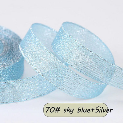 25 jardi krāsaina zelta satīna lente kāzu lente, amatniecība ar savām rokām, mirdzoša organza lente, dāvana, šūšana, apģērba dekors ballītei