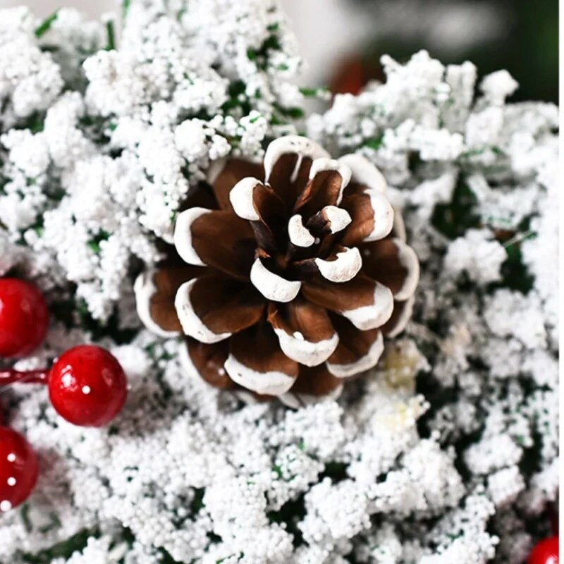 Ziemassvētku vainags priekšdurvju šampanieša zelta loga sienu durvju dekorēšanai Ziemassvētku vītnes ornamentam Helovīna ballīšu piederumi