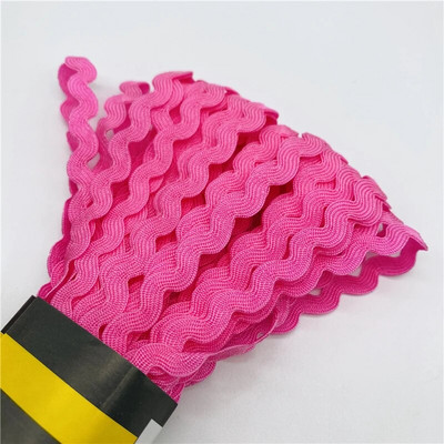 15 jardi/partii 6 mm siksakpaelad polüesterlint DIY käsitsi valmistatud materjal pulmapeo jaoks jõulukaunistusega vibu lint