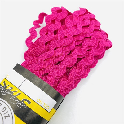 15 jardi/partii 6 mm siksakpaelad polüesterlint DIY käsitsi valmistatud materjal pulmapeo jaoks jõulukaunistusega vibu lint