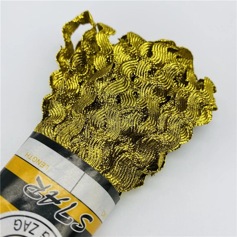 15 jardi/partii 6 mm siksakpaelad polüesterlint DIY käsitsi valmistatud materjal pulmapeo jaoks jõulukaunistusega vibu lint