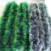 4/1 gab. Ziemassvētku lente, vītne, Ziemassvētku koka folija, ziedu lentes, rotājumi, zaļie niedru vizulis, kāzu ballīšu dekorēšanas piederumi