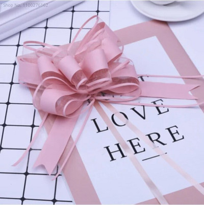 20 τεμ. Μεγάλο μέγεθος 50 χιλιοστά Όμορφη μονόχρωμη κορδέλα με φιόγκο δώρο Συσκευασία λουλουδιών Φιόγκος Φιόγκος πάρτι γάμου αυτοκινήτου Διακόσμηση δωματίου