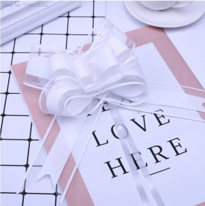 20 τεμ. Μεγάλο μέγεθος 50 χιλιοστά Όμορφη μονόχρωμη κορδέλα με φιόγκο δώρο Συσκευασία λουλουδιών Φιόγκος Φιόγκος πάρτι γάμου αυτοκινήτου Διακόσμηση δωματίου