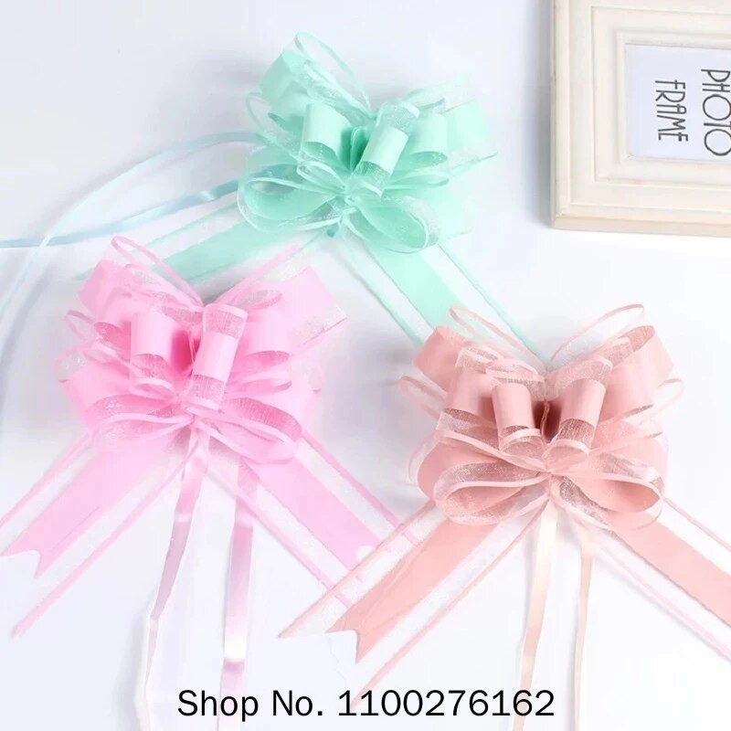 20 τεμ. Μεγάλο μέγεθος 50 χιλιοστά Όμορφη μονόχρωμη κορδέλα με φιόγκο δώρο Συσκευασία λουλουδιών Φιόγκος Φιόγκος πάρτι γάμου αυτοκινήτου Διακόσμηση δωματίου