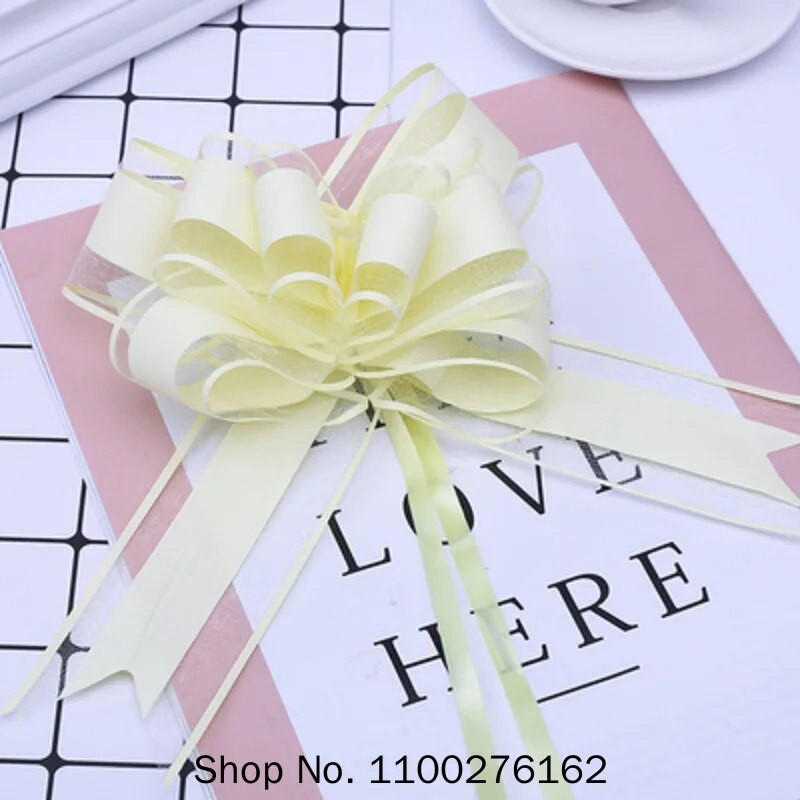 20 τεμ. Μεγάλο μέγεθος 50 χιλιοστά Όμορφη μονόχρωμη κορδέλα με φιόγκο δώρο Συσκευασία λουλουδιών Φιόγκος Φιόγκος πάρτι γάμου αυτοκινήτου Διακόσμηση δωματίου