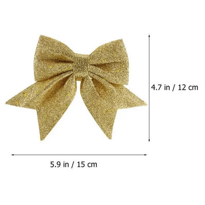 1/4gab Ziemassvētku bantīte Ziemassvētku eglītes iekarināma dekorācija Apdrukāta bantītes rotājums Ziemassvētku lente āra vītnes Ziemassvētku dekors