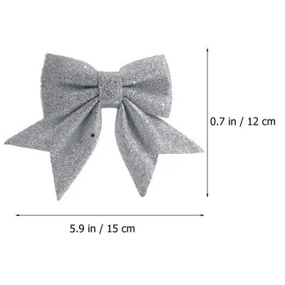 1/4gab Ziemassvētku bantīte Ziemassvētku eglītes iekarināma dekorācija Apdrukāta bantītes rotājums Ziemassvētku lente āra vītnes Ziemassvētku dekors