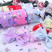 60 mm/120 mm (4,5 m/rolă) Panglică din organza ambalaj petrecere de Crăciun acasă ambalare cadou bricolaj benzi pentru decorarea nunții benzi bricolaj tulle
