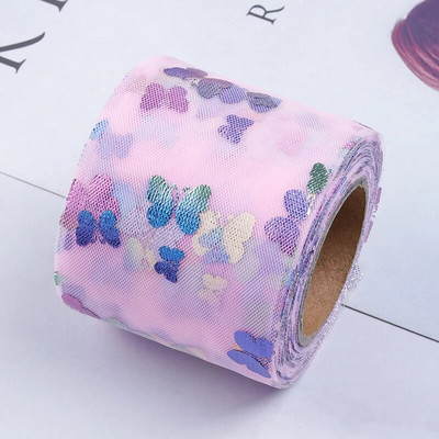 60 mm/120 mm (4,5 m/rolă) Panglică din organza ambalaj petrecere de Crăciun acasă ambalare cadou bricolaj benzi pentru decorarea nunții benzi bricolaj tulle