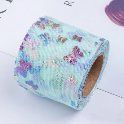 60 mm/120 mm (4,5 m/rolă) Panglică din organza ambalaj petrecere de Crăciun acasă ambalare cadou bricolaj benzi pentru decorarea nunții benzi bricolaj tulle