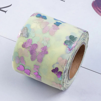 60 mm/120 mm (4,5 m/rolă) Panglică din organza ambalaj petrecere de Crăciun acasă ambalare cadou bricolaj benzi pentru decorarea nunții benzi bricolaj tulle