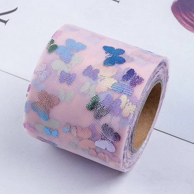 60 mm/120 mm (4,5 m/rolă) Panglică din organza ambalaj petrecere de Crăciun acasă ambalare cadou bricolaj benzi pentru decorarea nunții benzi bricolaj tulle