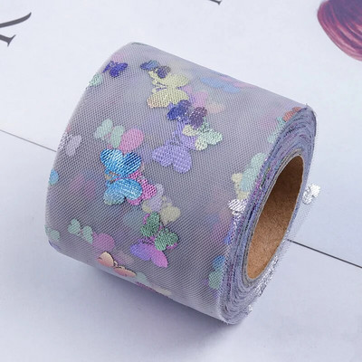 60 mm/120 mm (4,5 m/rolă) Panglică din organza ambalaj petrecere de Crăciun acasă ambalare cadou bricolaj benzi pentru decorarea nunții benzi bricolaj tulle
