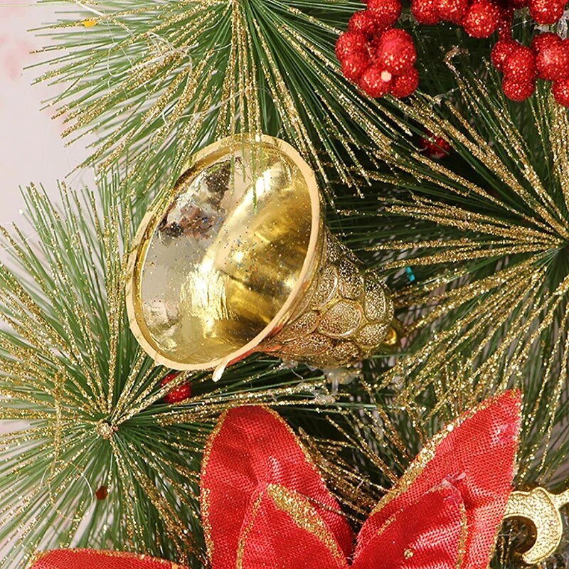 Χριστουγεννιάτικα Στεφάνια Πόρτας Κρεμαστό 30cm Μεγάλο Χριστουγεννιάτικο στεφάνι για Παράθυρο Πόρτας Τεχνητό Κρεμαστό Διακόσμηση πάρτι σπιτιού 2023 Πρωτοχρονιά